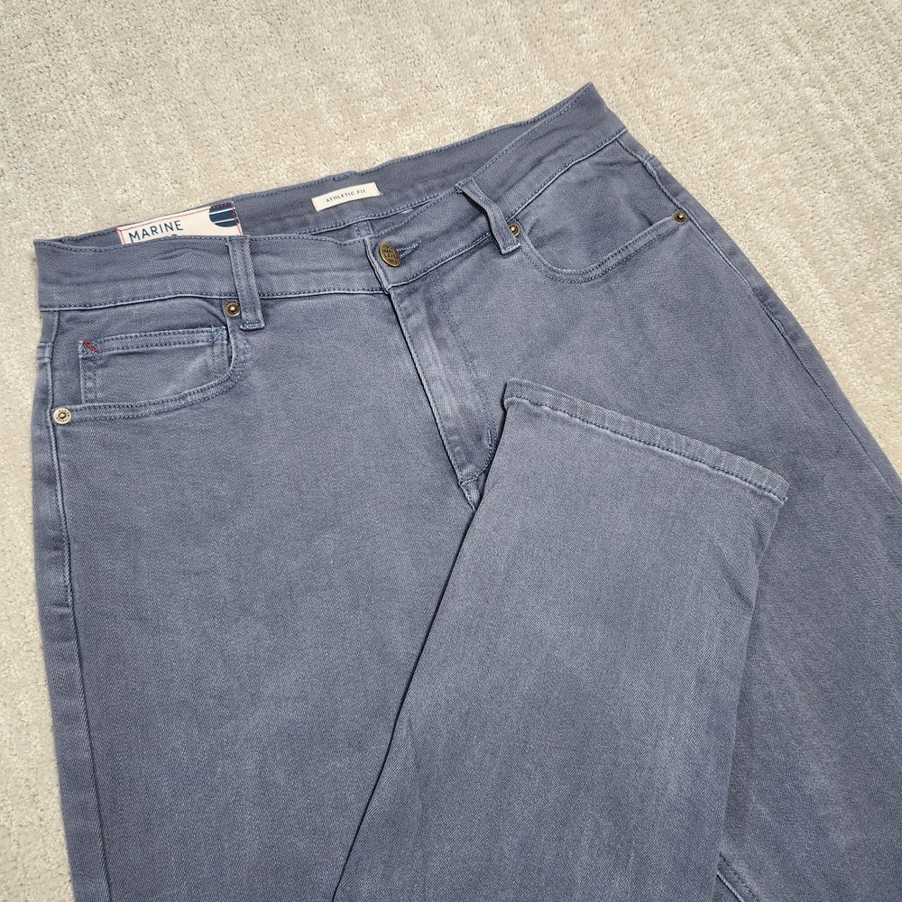 Marine Layer Jeans Men 31x32 *READ Athletic Fit 5 Pocket Gray Denim Slim Fit‎